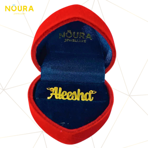 Loket Ukiran Nama High Polished Emas 916